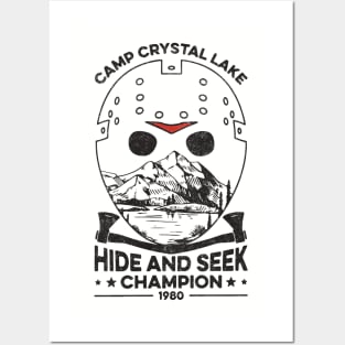 Camp Crystal Lake Hide and Seek Champion 1980 - vintage Posters and Art